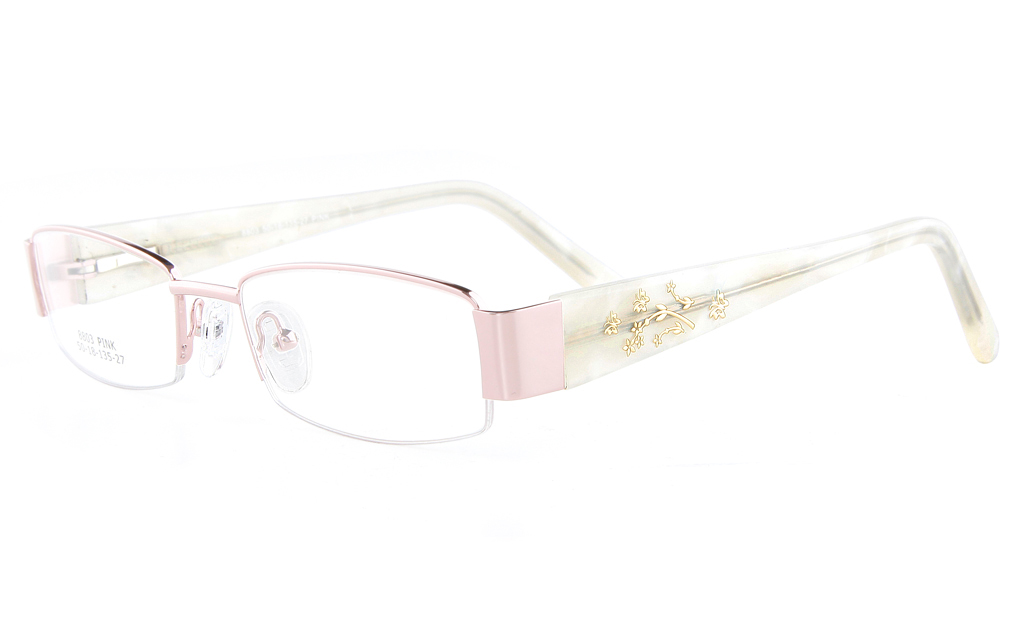 Vista First Stainless Steelzyl Womens Semi Rimless Optical Glasses
